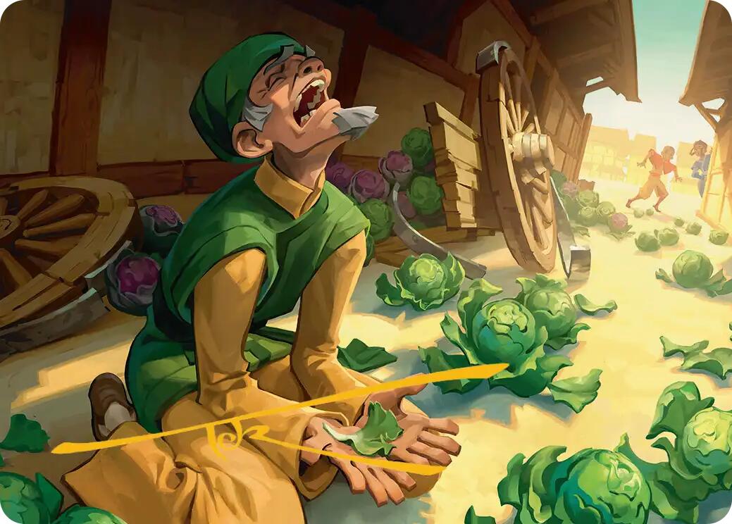 Unlucky Cabbage Merchant Art Card (Gold-Stamped Signature) [Avatar: The Last Airbender Art Series] | Impulse Games and Hobbies