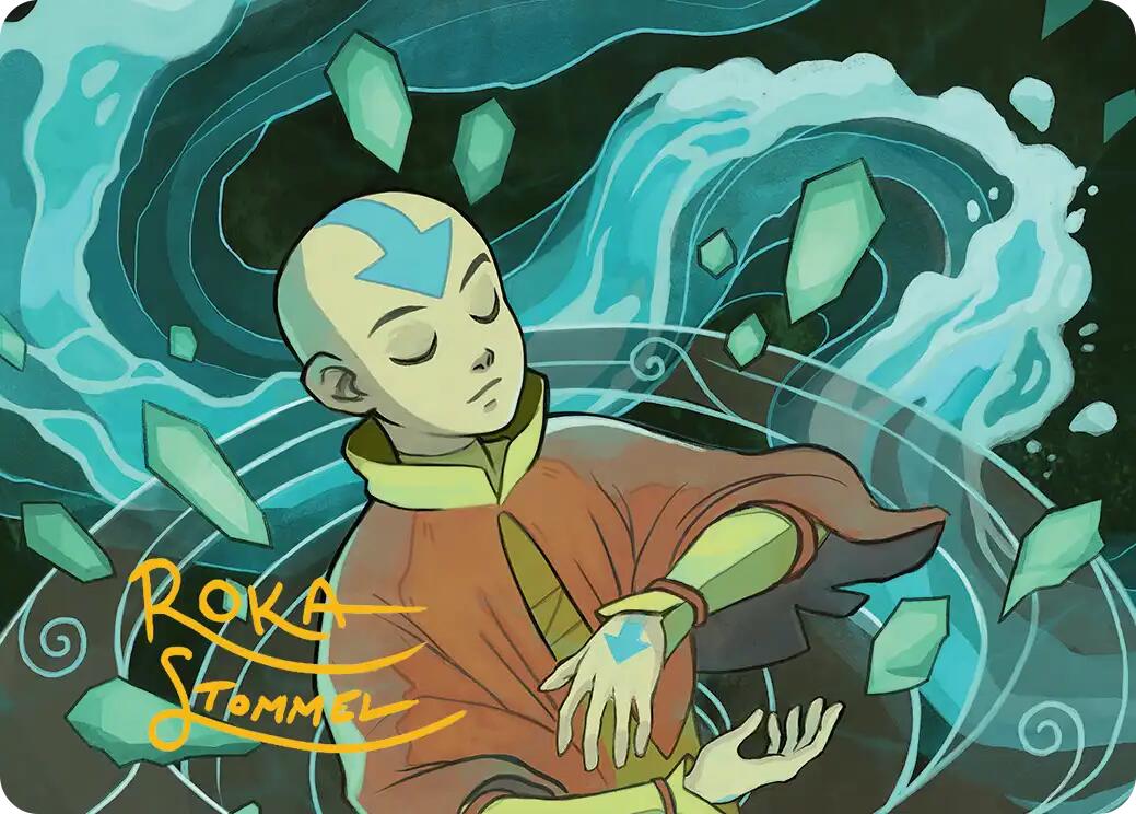 Aang, at the Crossroads Art Card (Gold-Stamped Signature) [Avatar: The Last Airbender Art Series] | Impulse Games and Hobbies
