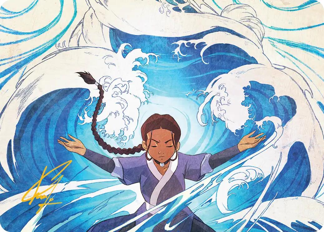 Katara, Water Tribe's Hope Art Card (Gold-Stamped Signature) [Avatar: The Last Airbender Art Series] | Impulse Games and Hobbies