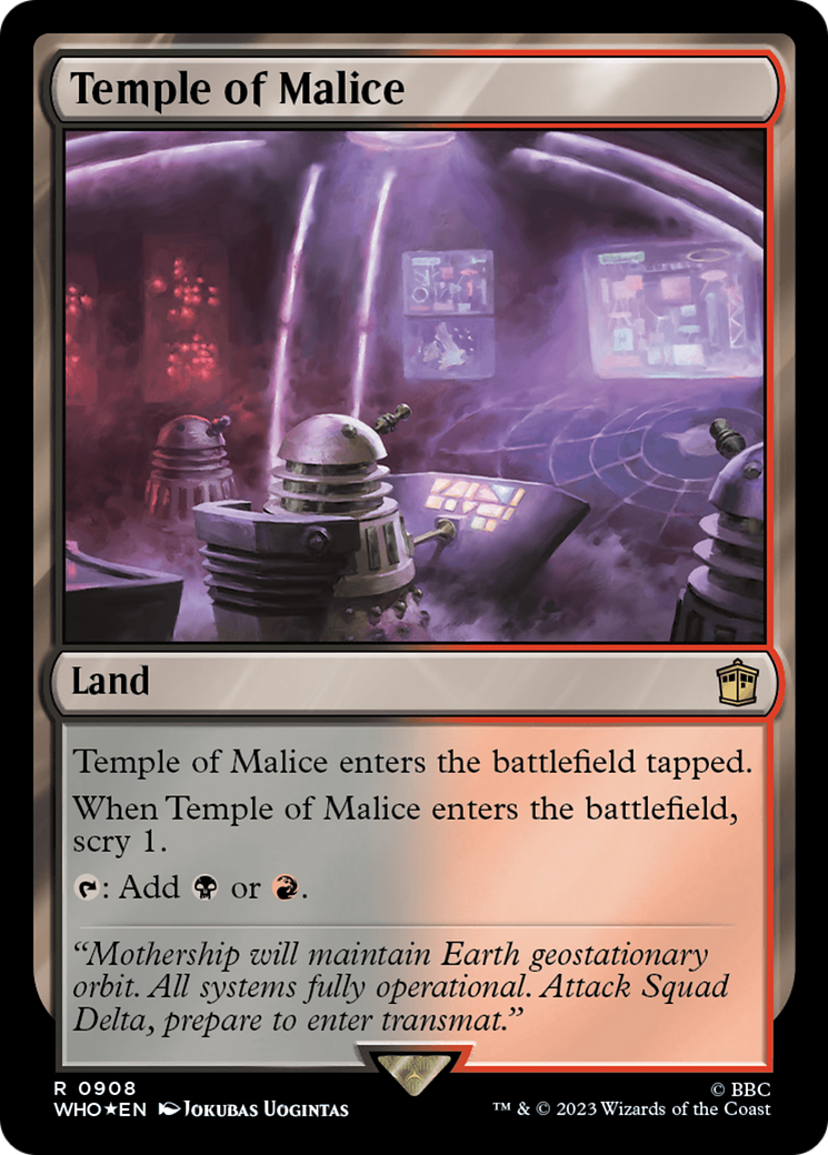 Temple of Malice (Surge Foil) [Doctor Who] | Impulse Games and Hobbies