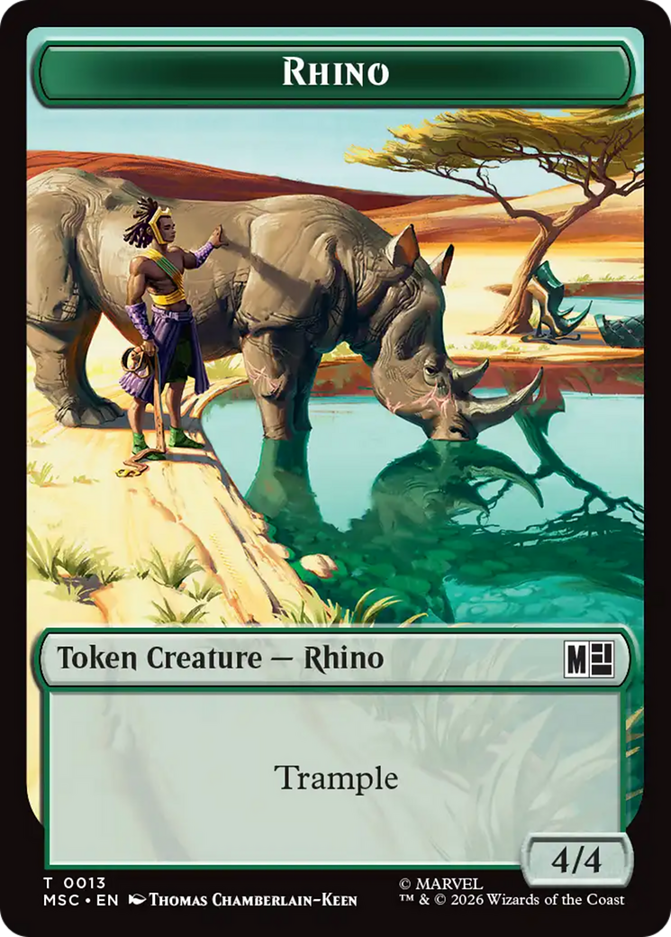 Rhino (013) // Elephant (012) Double-Sided Token [Marvel Super Heroes Commander Tokens] | Impulse Games and Hobbies