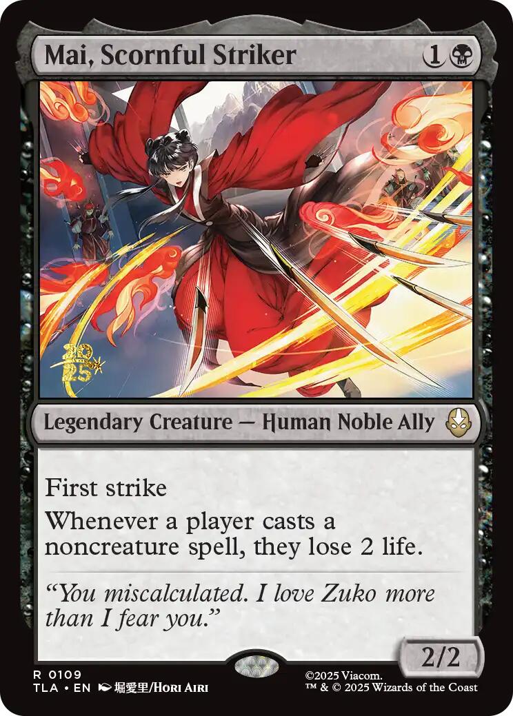 Mai, Scornful Striker [Avatar: The Last Airbender Prerelease Cards] | Impulse Games and Hobbies