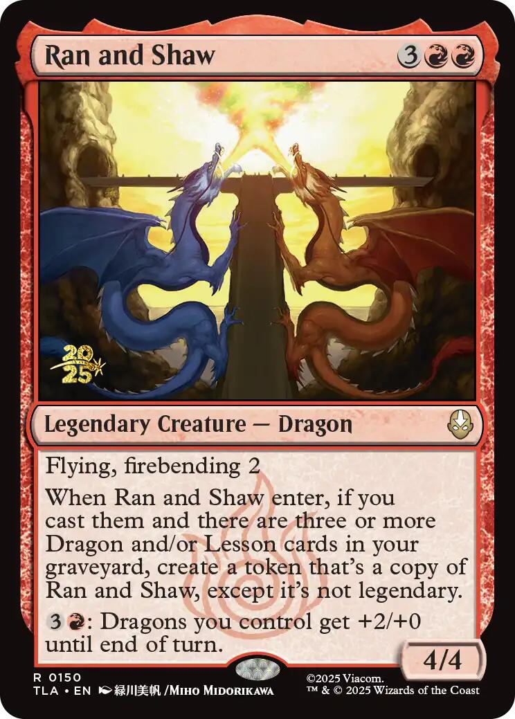 Ran and Shaw [Avatar: The Last Airbender Prerelease Cards] | Impulse Games and Hobbies