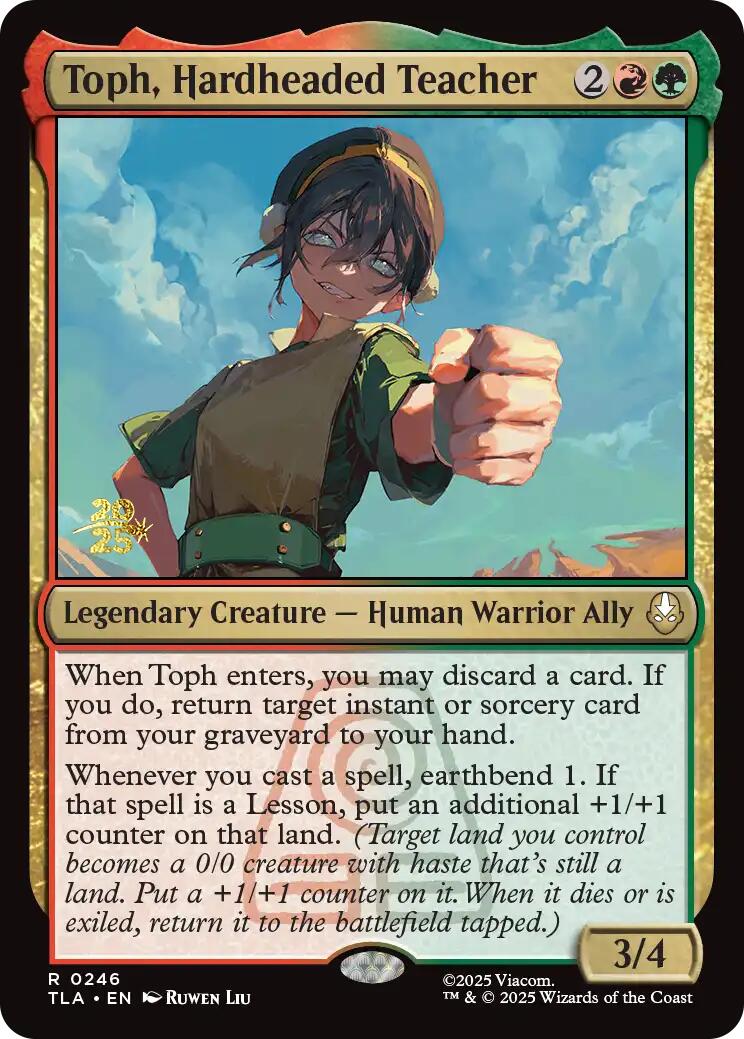 Toph, Hardheaded Teacher [Avatar: The Last Airbender Prerelease Cards] | Impulse Games and Hobbies