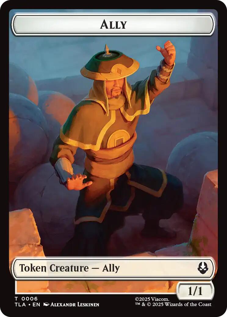 Ally (0006) // Clue (0017) Double-Sided Token [Avatar: The Last Airbender Tokens] | Impulse Games and Hobbies