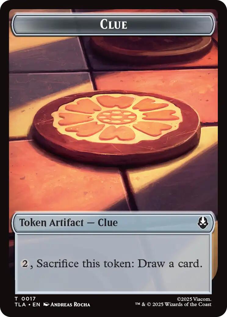 Ally (0006) // Clue (0017) Double-Sided Token [Avatar: The Last Airbender Tokens] | Impulse Games and Hobbies