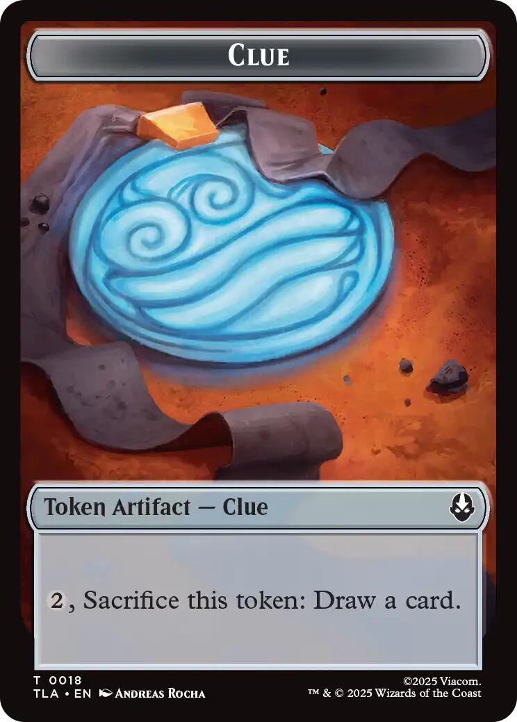 Ally (0007) // Clue (0018) Double-Sided Token [Avatar: The Last Airbender Tokens] | Impulse Games and Hobbies