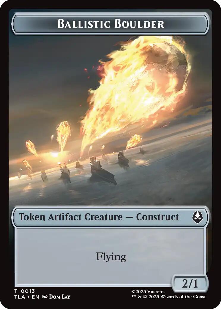 Ballistic Boulder // Soldier (0011) Double-Sided Token [Avatar: The Last Airbender Tokens] | Impulse Games and Hobbies