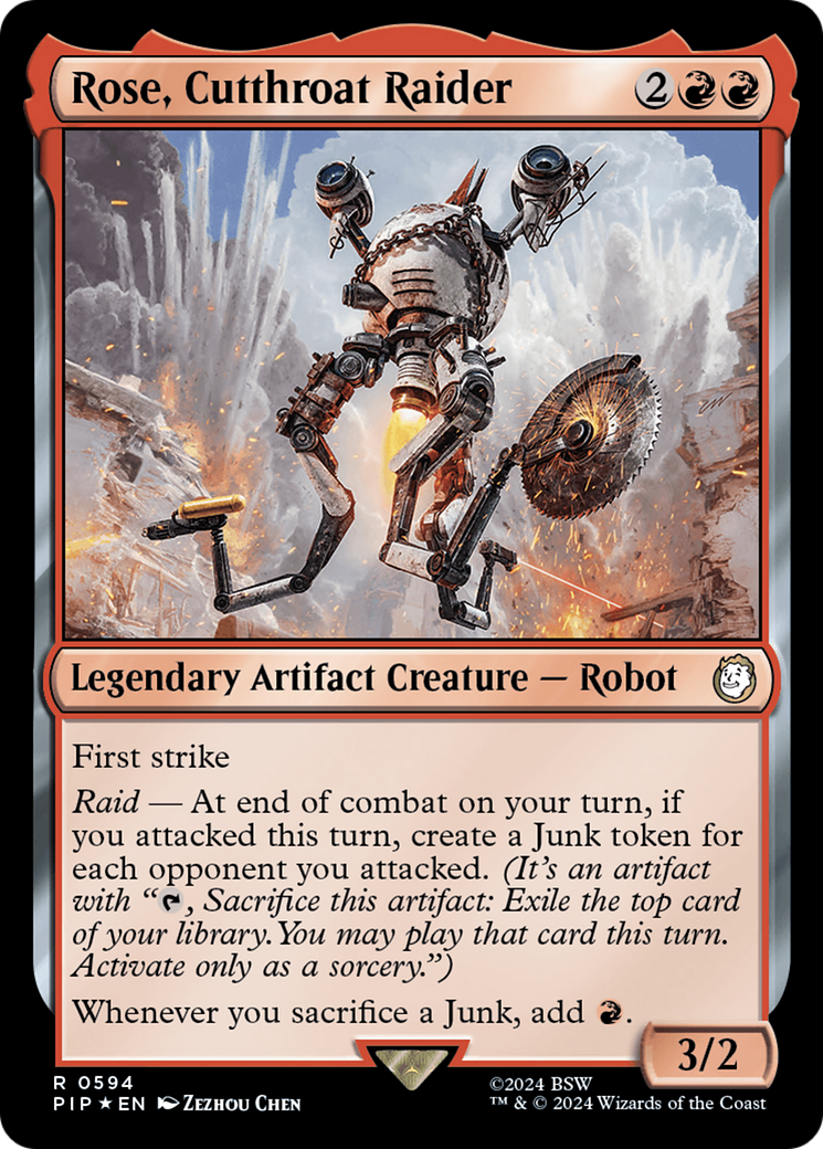 Rose, Cutthroat Raider (Surge Foil) [Fallout] | Impulse Games and Hobbies