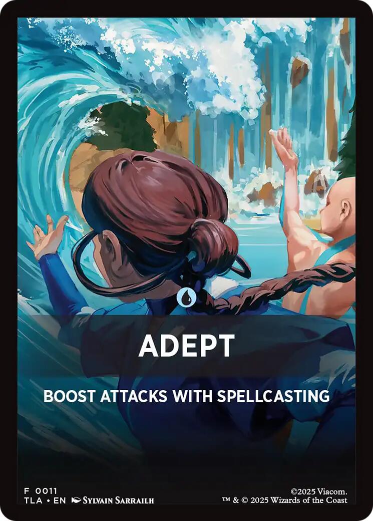 Adept Theme Card [Avatar: The Last Airbender Tokens] | Impulse Games and Hobbies