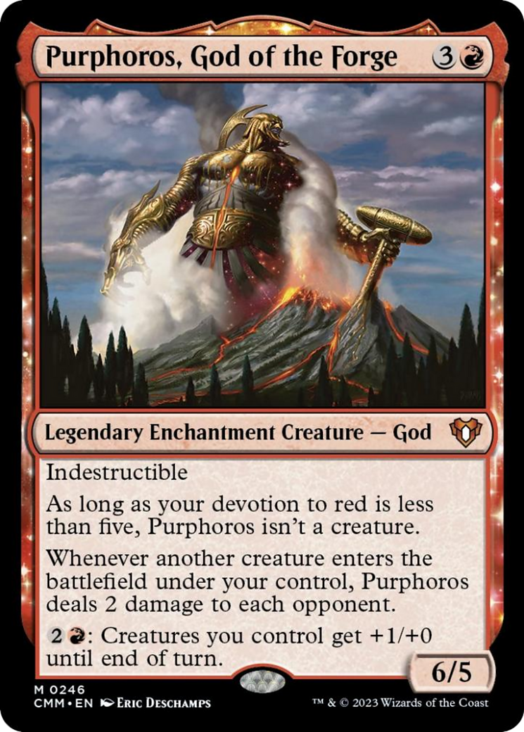 Purphoros, God of the Forge [Commander Masters] | Impulse Games and Hobbies