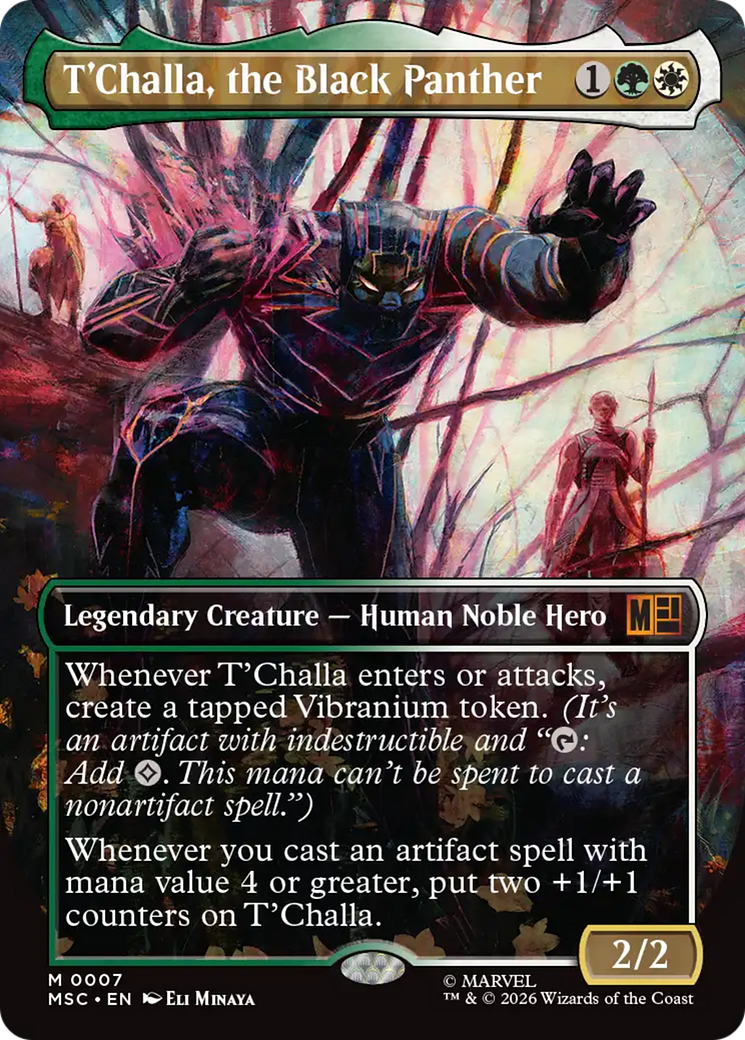 T'Challa, the Black Panther (Borderless) [Marvel Super Heroes Commander] | Impulse Games and Hobbies