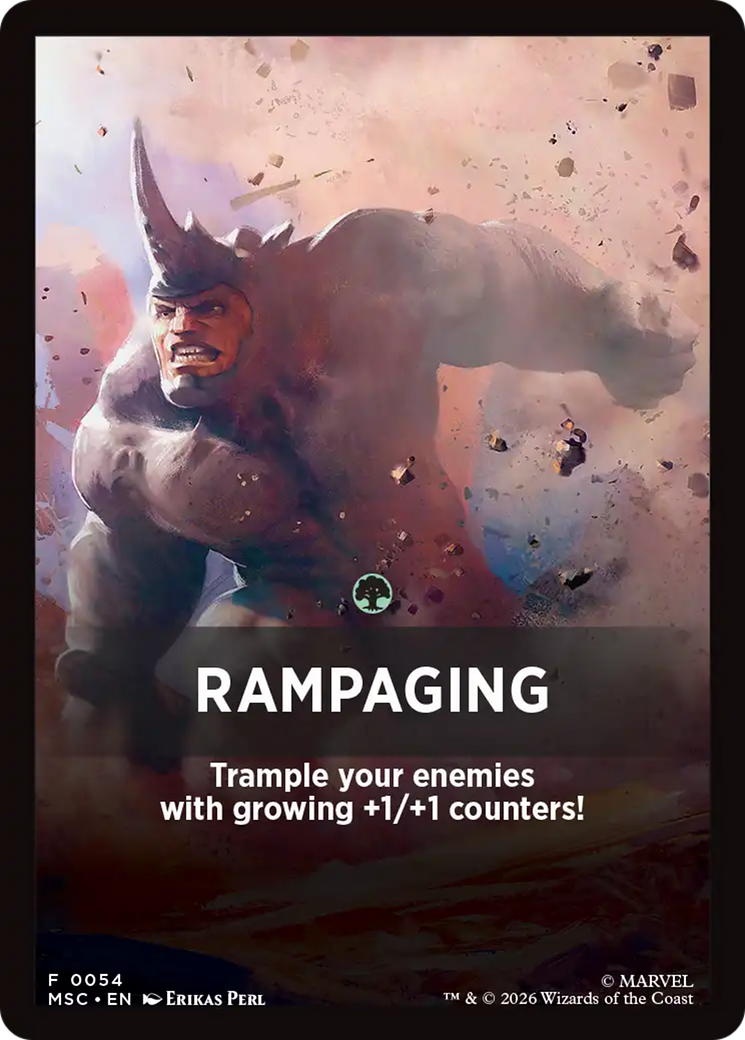 Rampaging Theme Card [Marvel Super Heroes Commander] | Impulse Games and Hobbies