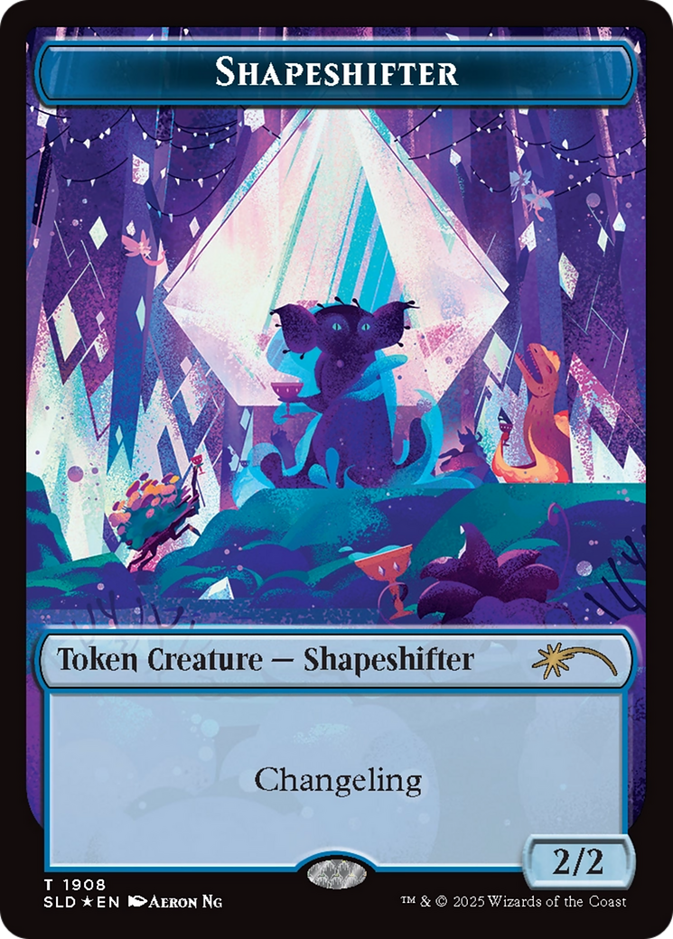 Shapeshifter Token (1908) (Double Rainbow Foil) [Secret Lair Drop Series] | Impulse Games and Hobbies