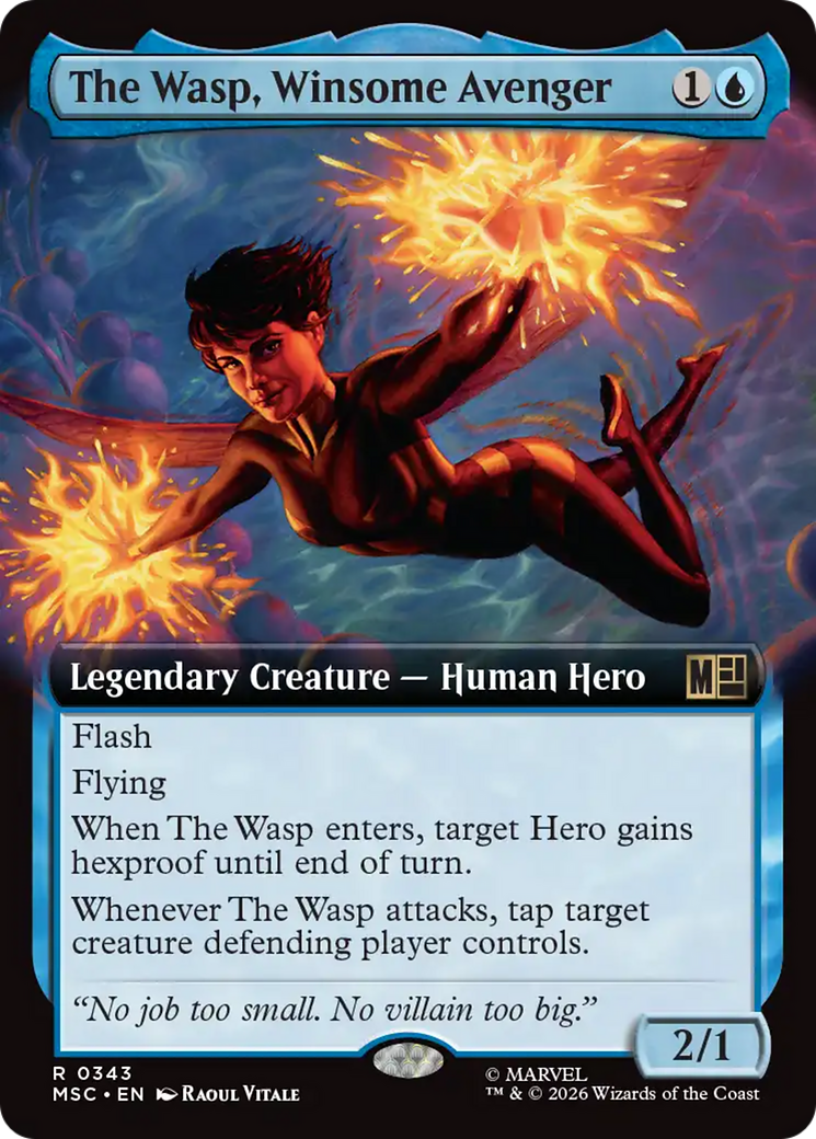 The Wasp, Winsome Avenger (Extended Art) [Marvel Super Heroes Commander] | Impulse Games and Hobbies