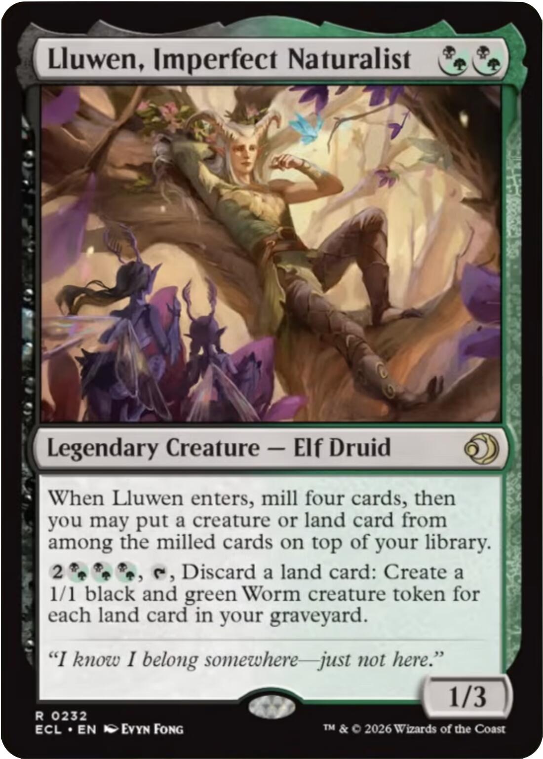 Lluwen, Imperfect Naturalist [Lorwyn Eclipsed] | Impulse Games and Hobbies