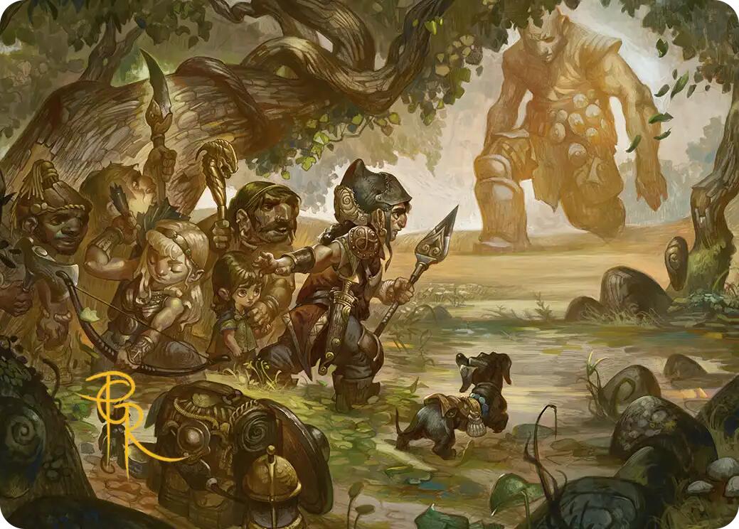 Protective Response Art Card (Gold-Stamped Signature) [Lorwyn Eclipsed Art Series] | Impulse Games and Hobbies