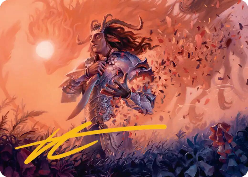 Rhys, the Evermore Art Card (Gold-Stamped Signature) [Lorwyn Eclipsed Art Series] | Impulse Games and Hobbies