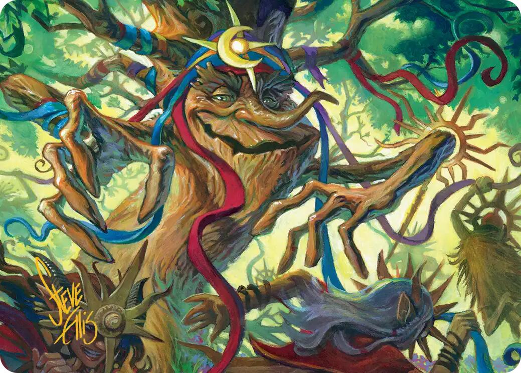 Sun-Dappled Celebrant Art Card (Gold-Stamped Signature) [Lorwyn Eclipsed Art Series] | Impulse Games and Hobbies