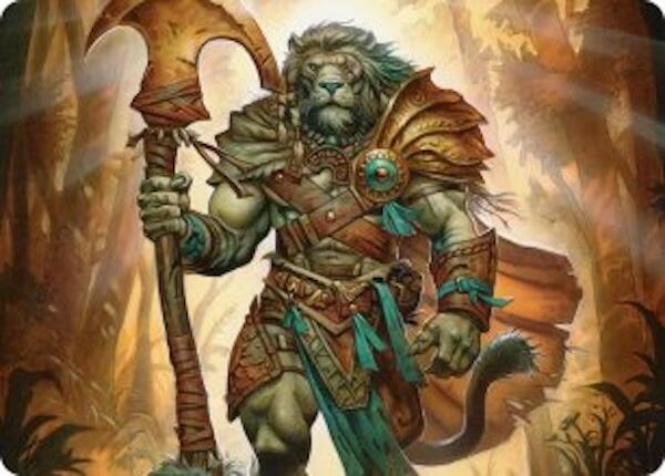 Ajani, Outland Chaperone Art Card [Lorwyn Eclipsed Art Series] | Impulse Games and Hobbies