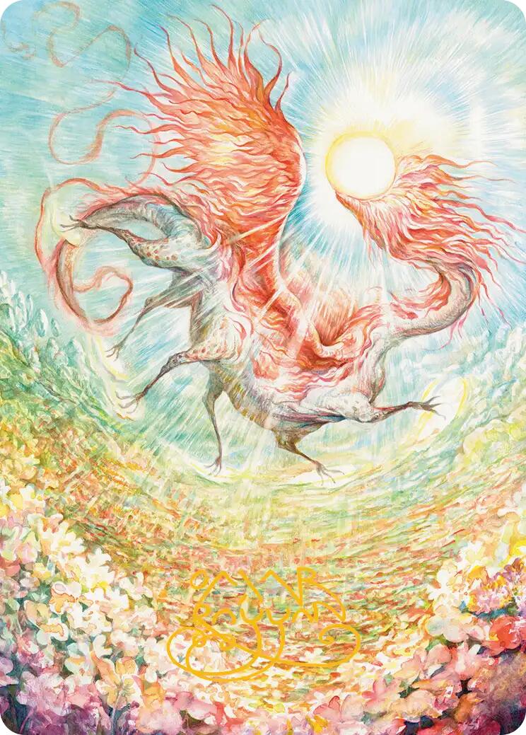 Eirdu, Carrier of Dawn Art Card (Gold-Stamped Signature) [Lorwyn Eclipsed Art Series] | Impulse Games and Hobbies
