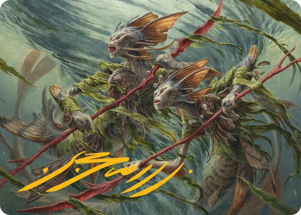 Champions of the Shoal Art Card (Gold-Stamped Signature) [Lorwyn Eclipsed Art Series] | Impulse Games and Hobbies