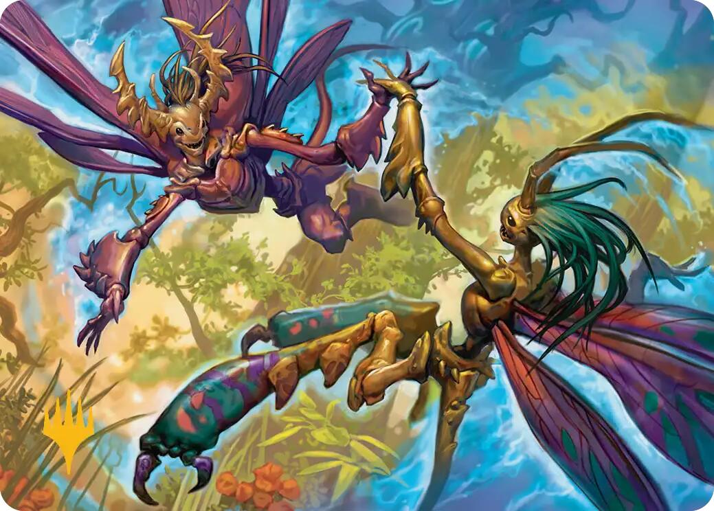 Illusion Spinners Art Card (Gold-Stamped Planeswalker Symbol) [Lorwyn Eclipsed Art Series] | Impulse Games and Hobbies