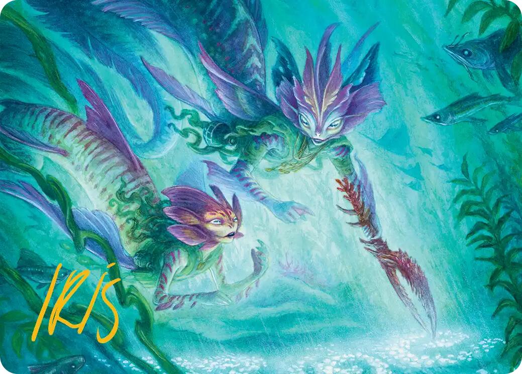 Silvergill Mentor Art Card (Gold-Stamped Signature) [Lorwyn Eclipsed Art Series] | Impulse Games and Hobbies
