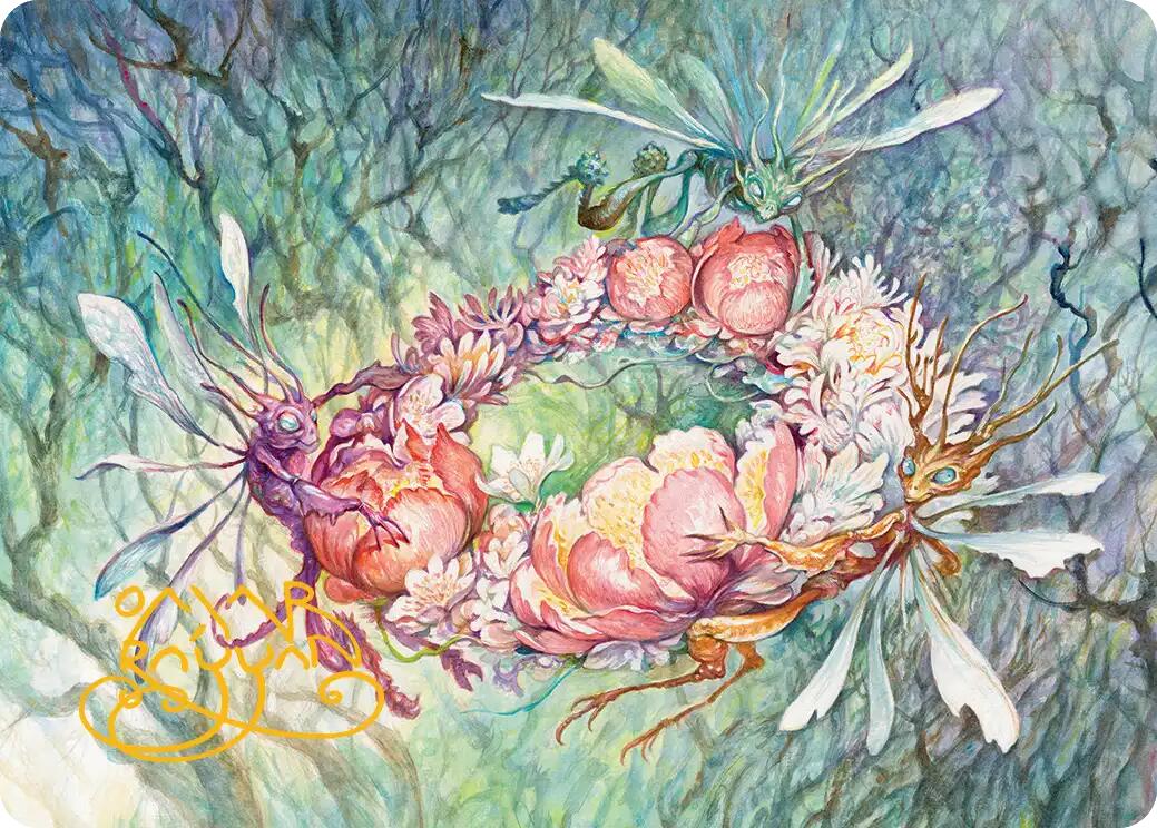 Grave Venerations Art Card (Gold-Stamped Signature) [Lorwyn Eclipsed Art Series] | Impulse Games and Hobbies