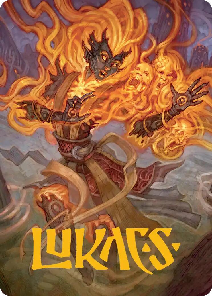 Ashling, Rekindled Art Card (33/54) (Gold-Stamped Signature) [Lorwyn Eclipsed Art Series] | Impulse Games and Hobbies