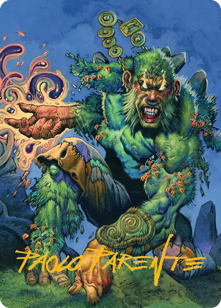 Aurora Awakener Art Card (17/54) (Gold-Stamped Signature) [Lorwyn Eclipsed Art Series] | Impulse Games and Hobbies