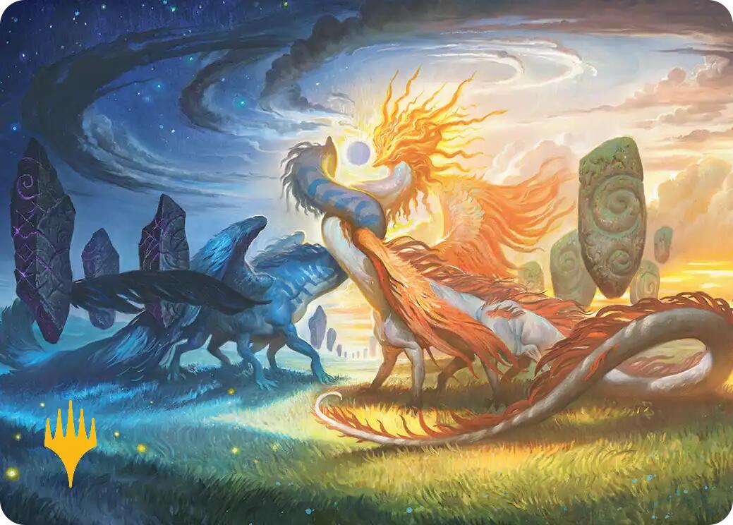 Celestial Reunion Art Card (19/54) (Gold-Stamped Planeswalker Symbol) [Lorwyn Eclipsed Art Series] | Impulse Games and Hobbies