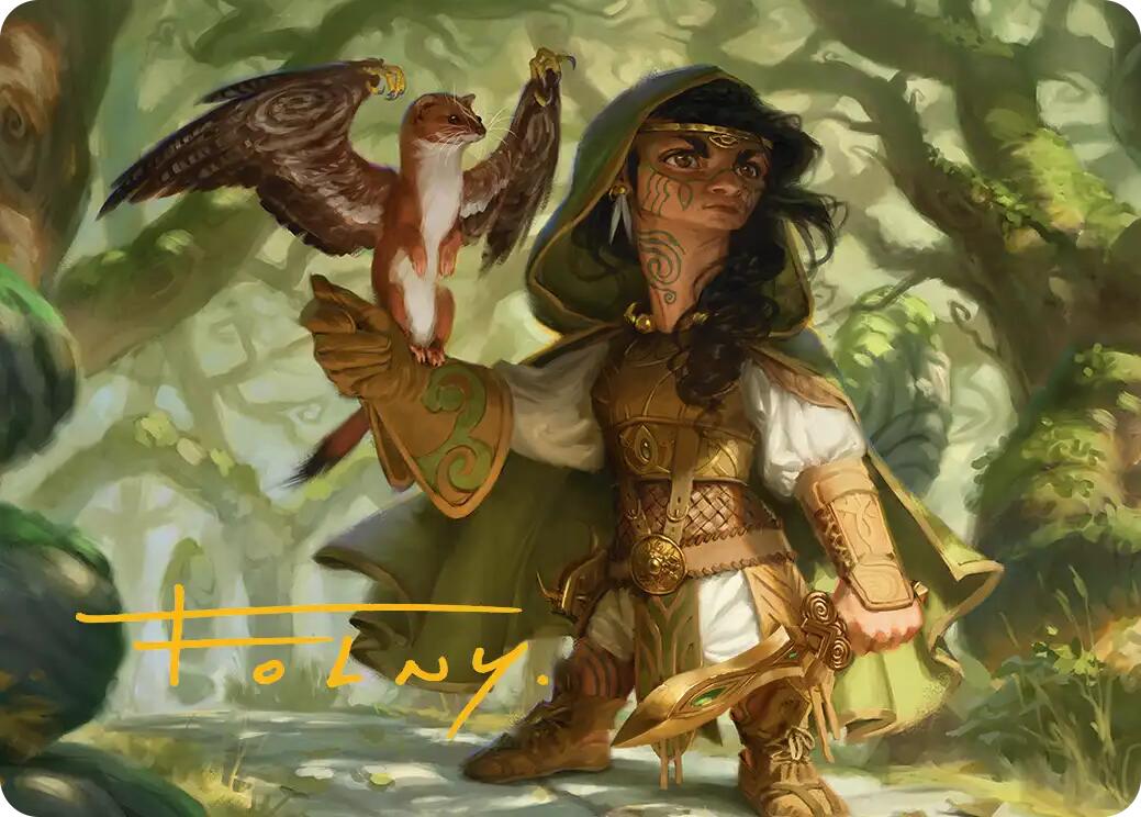 Crossroads Watcher Art Card (Gold-Stamped Signature) [Lorwyn Eclipsed Art Series] | Impulse Games and Hobbies