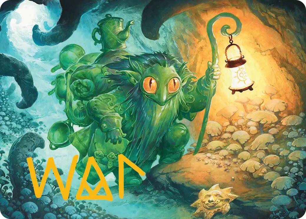 Mutable Explorer Art Card (21/54) (Gold-Stamped Signature) [Lorwyn Eclipsed Art Series] | Impulse Games and Hobbies