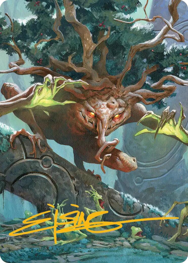 Ferrafor, Young Yew Art Card (Gold-Stamped Signature) [Lorwyn Eclipsed Art Series] | Impulse Games and Hobbies