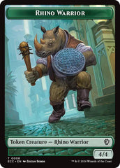 Rhino Warrior // Elemental (0009) Double-Sided Token [Lorwyn Eclipsed Tokens] | Impulse Games and Hobbies