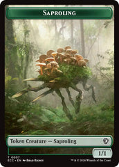 Saproling // The Monarch Double-Sided Token [Lorwyn Eclipsed Tokens] | Impulse Games and Hobbies