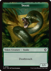 Snake // Scarecrow Double-Sided Token [Lorwyn Eclipsed Tokens] | Impulse Games and Hobbies