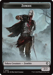 Zombie // Elf Warrior Double-Sided Token [Lorwyn Eclipsed Tokens] | Impulse Games and Hobbies