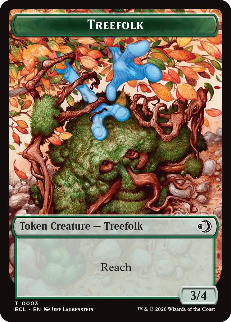 Treefolk // Goblin Double-Sided Token [Lorwyn Eclipsed Tokens] | Impulse Games and Hobbies