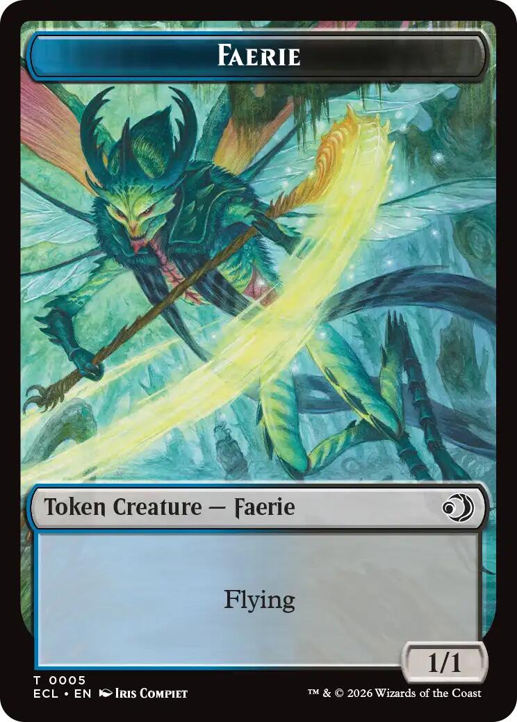 Faerie // Goblin Double-Sided Token [Lorwyn Eclipsed Tokens] | Impulse Games and Hobbies