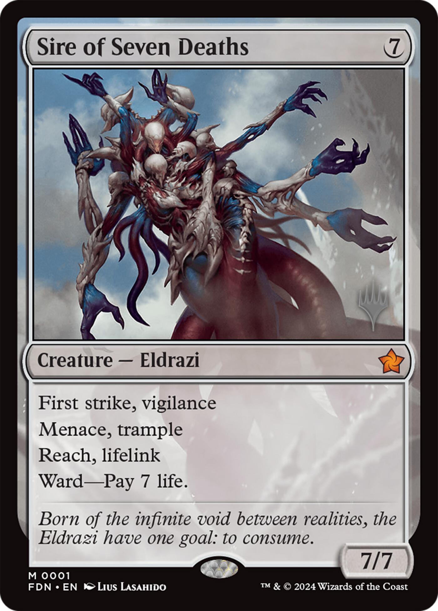 Sire of Seven Deaths [Lorwyn Eclipsed Promos] | Impulse Games and Hobbies