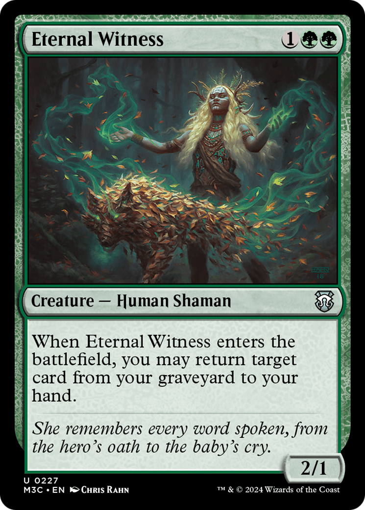 Eternal Witness (Ripple Foil) [Modern Horizons 3 Commander] | Impulse Games and Hobbies