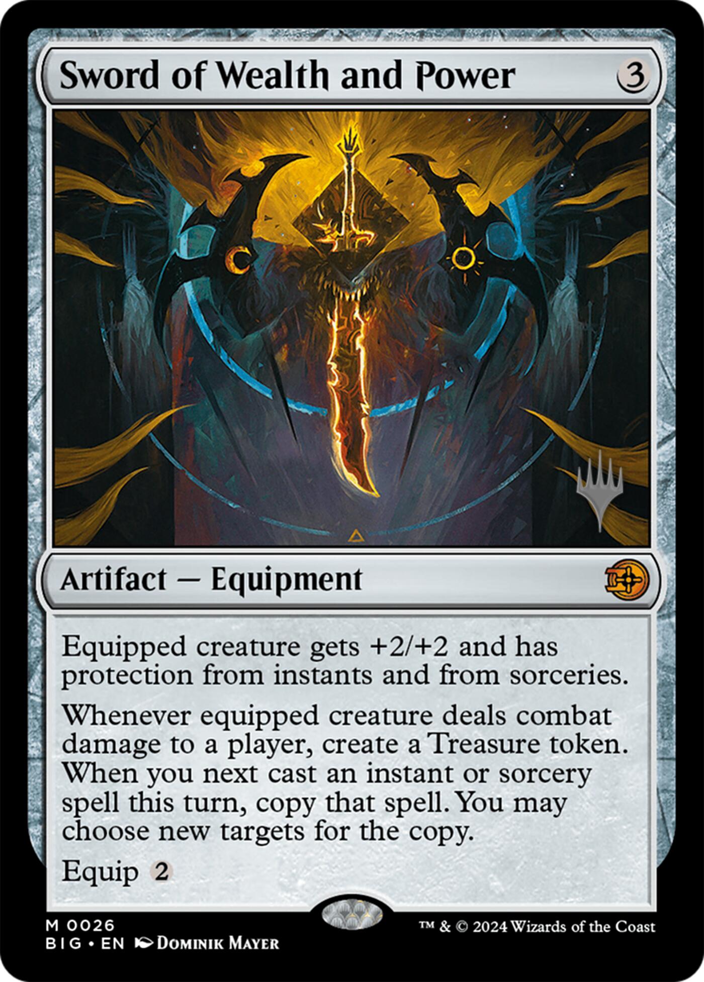 Sword of Wealth and Power [Lorwyn Eclipsed Promos] | Impulse Games and Hobbies