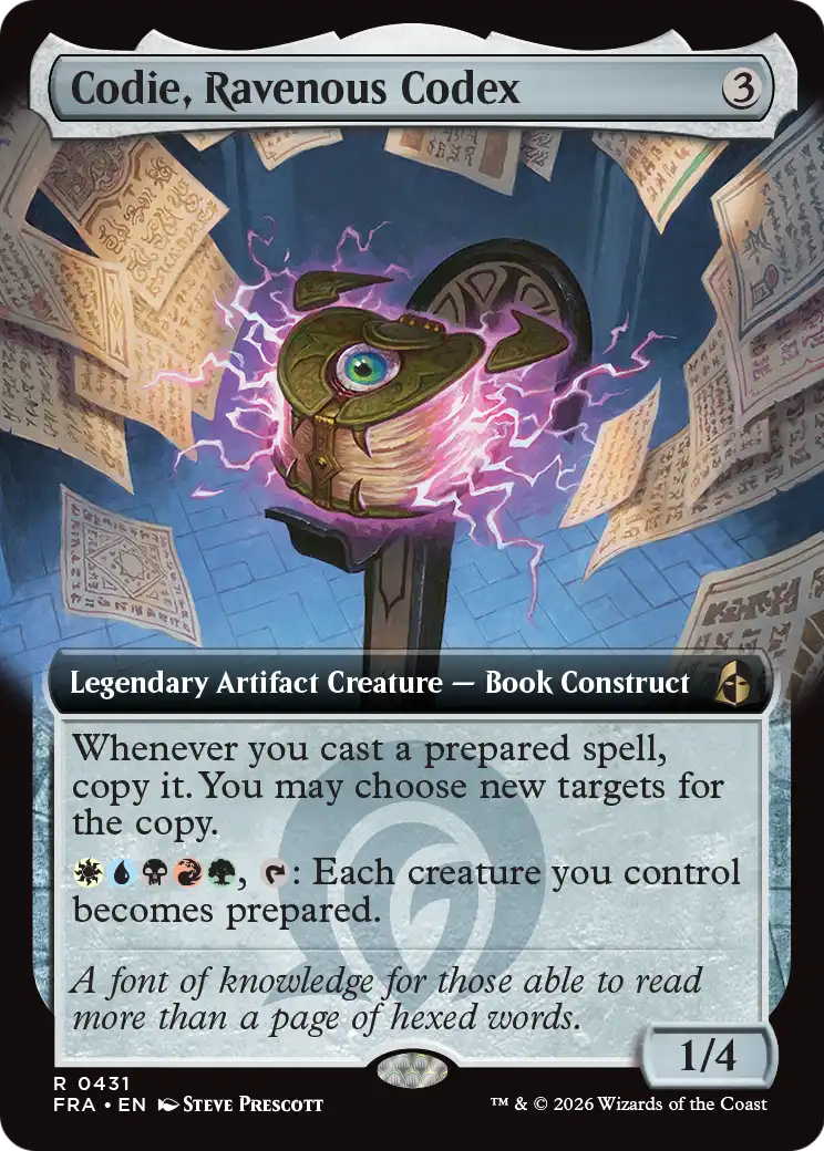 Codie, Ravenous Codex (Extended Art) [Reality Fracture] | Impulse Games and Hobbies