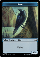 Bird // Merfolk (0003) Double-Sided Token [The Lost Caverns of Ixalan Commander Tokens] | Impulse Games and Hobbies