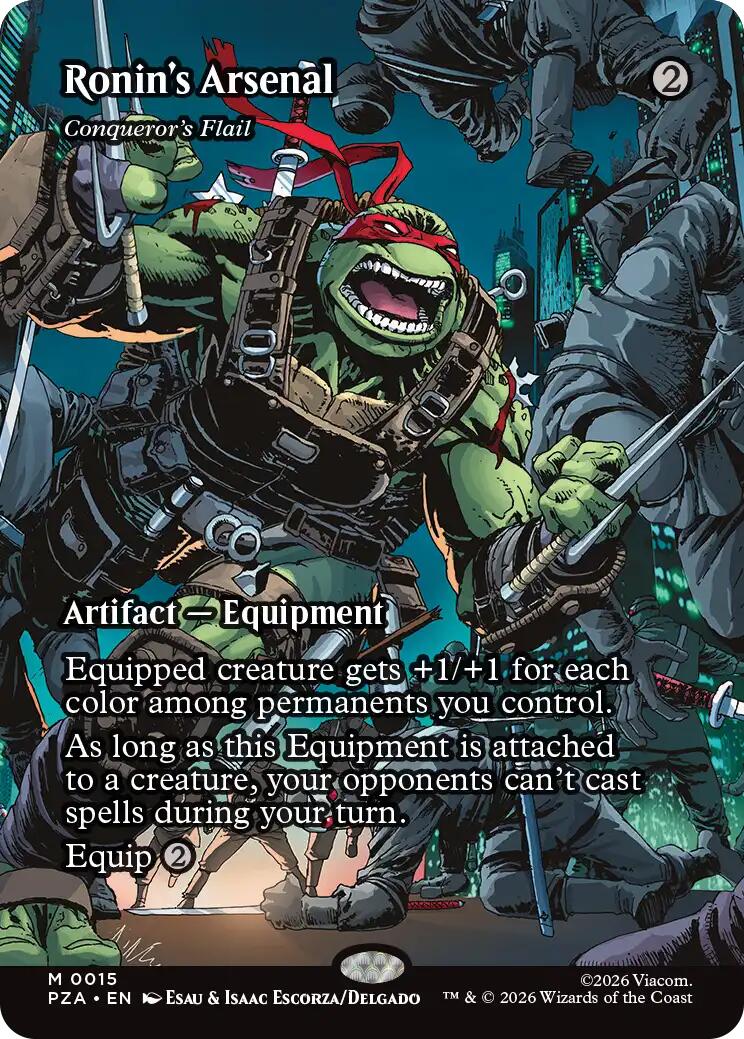 Ronin's Arsenal - Conqueror's Flail (Borderless) [Teenage Mutant Ninja Turtles Eternal-Legal] | Impulse Games and Hobbies