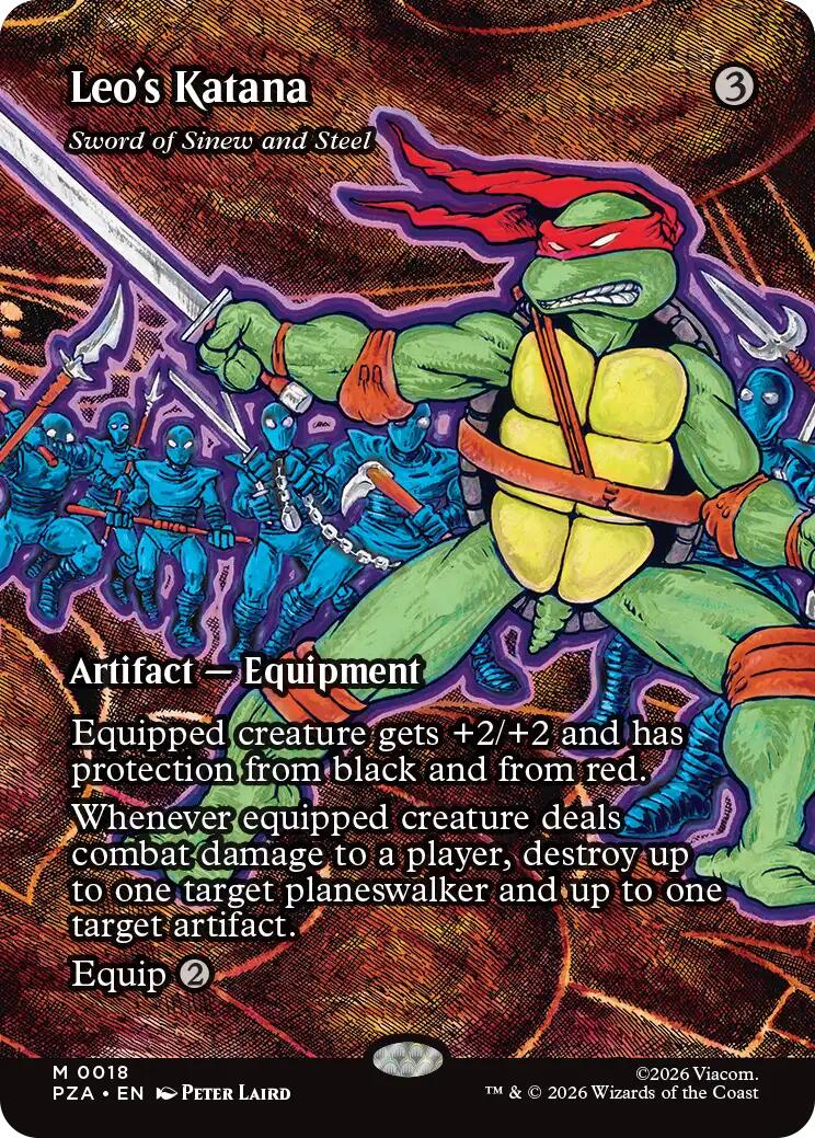 Leo's Katana - Sword of Sinew and Steel (Borderless) [Teenage Mutant Ninja Turtles Eternal-Legal] | Impulse Games and Hobbies