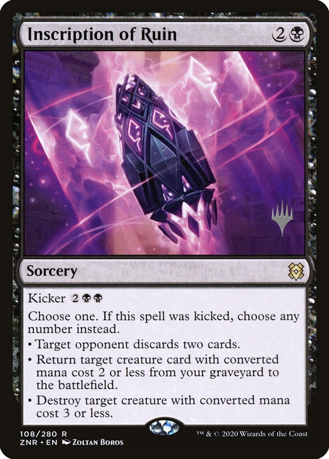 Inscription of Ruin (Promo Pack) [Zendikar Rising Promos] | Impulse Games and Hobbies