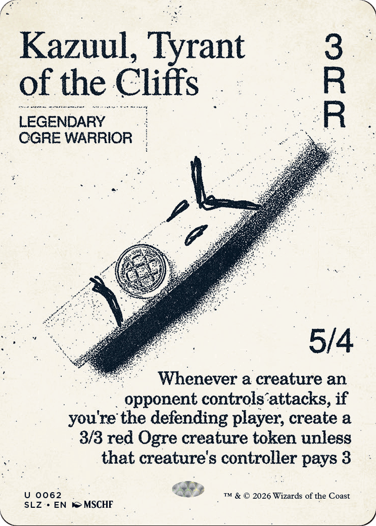 Kazuul, Tyrant of the Cliffs (0062) [Secret Lair x MSCHF: The Zeta Set] | Impulse Games and Hobbies